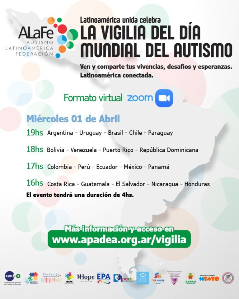 Mes del Autismo con Vigilia Latinoamericana